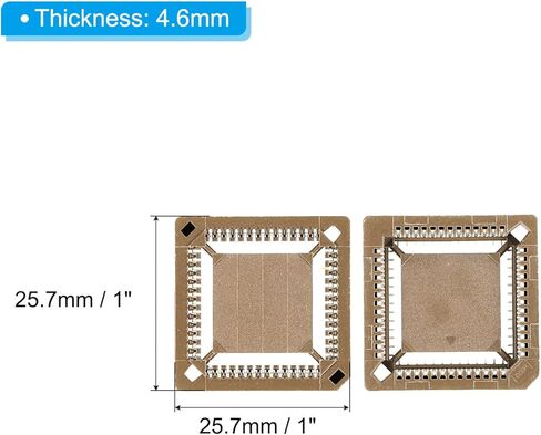 PLCC52P IC مقبس 52Pin 1.26mm Pitch SMT أجهزة مثبتة على السطح للوحة PCB حزمة من 2 in Kuwait