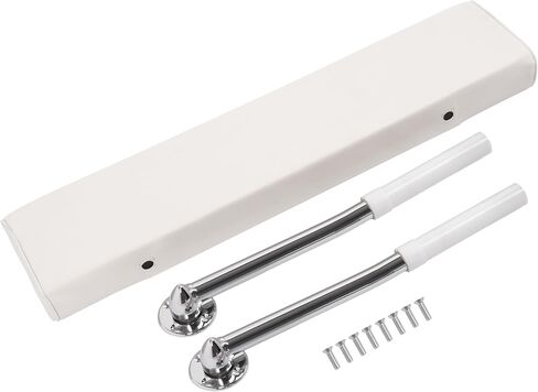 ALMULOO Seat Backrest Compatible with Universal Boat Parts Leaning Posts for Fishing, Recreational Boats Aluminium Arms Plastic White+Silvery in Kuwait