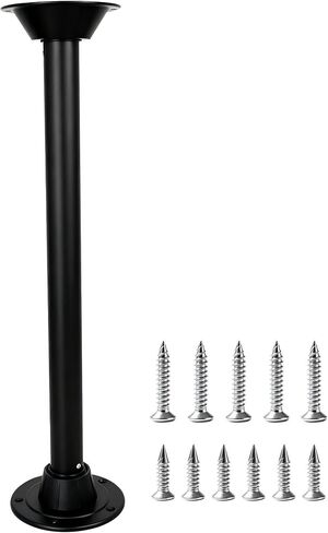 Hoffen Sturdy Boat Table Leg - 29" RV Table Pedestal Stand for Pontoon Boat, RV, Black, Aluminum Alloy in Kuwait