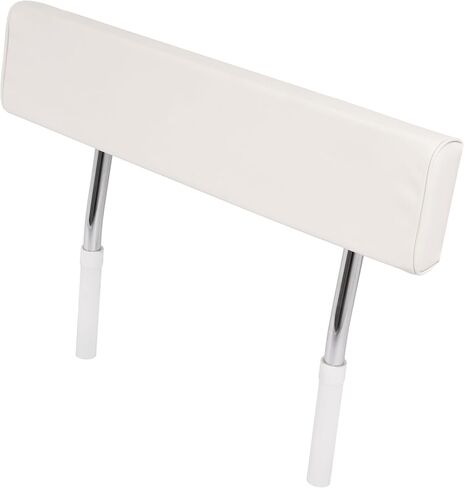 ALMULOO Seat Backrest Compatible with Universal Boat Parts Leaning Posts for Fishing, Recreational Boats Aluminium Arms Plastic White+Silvery in Kuwait