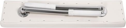 ALMULOO Seat Backrest Compatible with Universal Boat Parts Leaning Posts for Fishing, Recreational Boats Aluminium Arms Plastic White+Silvery in Kuwait