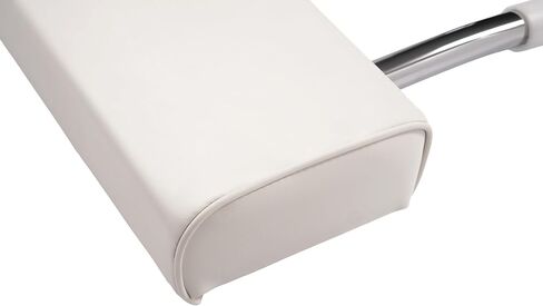 ALMULOO Seat Backrest Compatible with Universal Boat Parts Leaning Posts for Fishing, Recreational Boats Aluminium Arms Plastic White+Silvery in Kuwait