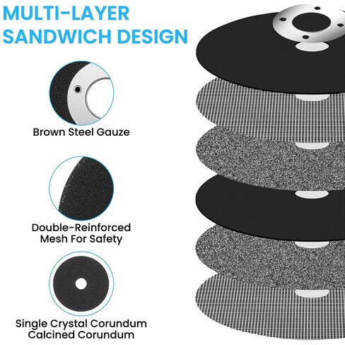 50 Pack 2 Inch Die Grinder Cut-Off Wheels and 3/8 in Arbor Hole 1/4in Stem Mounting Mandrel Holder Accessories Mini Metal Cutting Wheels Cutter Discs for Air Grinders Drill Rotary Accessories in Kuwait