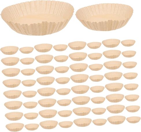 Cabilock 200pcs Disposable round Air Fryer Paper Liners Made of Greaseproof Paper for Baking and Roasting Versatile Kitchen Solution Compatible with Air Fryer Baskets in Kuwait
