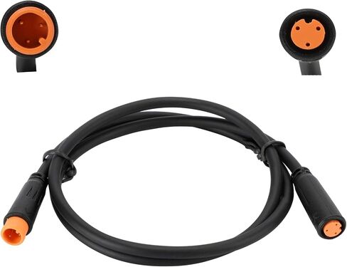 3 Pin Extension Cable (23 in) for Throttle, Brake, Gear Shift Sensor, 3 Pin Connector for BBSHD BBS02 BBS01 TSDZ8, Compatible with Cut-off Brake/Sensor, Gear Shift Sensor and Throttle in Kuwait