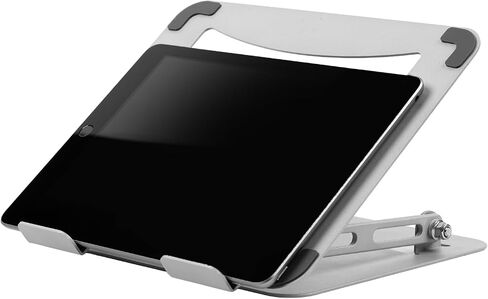 حامل كمبيوتر محمول من Wayfinder Supply Co.، ارتفاع قابل للتعديل مع ظهر مفتوح للتهوية والتبريد، قابل للطي، يناسب أجهزة الكمبيوتر المحمولة حتى 17.3 بوصة، ويدعم ما يصل إلى 11 رطلًا. (WF-LAPTOPTABLET-COMPACT) in Kuwait