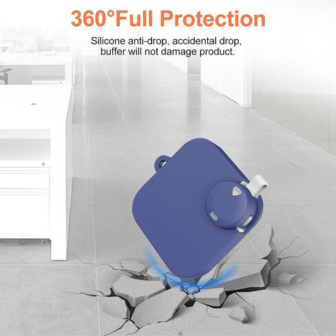 غطاء حافظة لجهاز تسجيل الصوت Anker Soundcore Work، غطاء حماية من السيليكون الناعم KONXISA مع حبل، غطاء واقٍ خفيف الوزن ومقاوم للسقوط، أزرق in Kuwait