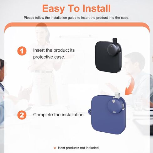 غطاء حافظة لجهاز تسجيل الصوت Anker Soundcore Work، غطاء حماية من السيليكون الناعم KONXISA مع حبل، غطاء واقٍ خفيف الوزن ومقاوم للسقوط، أزرق in Kuwait