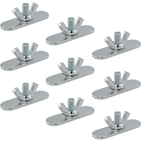 10PCS 1.57x0.47x0.59inch Air Conditioning Baffle Screws Metal Wing Nuts with Wing Bolts Mechanical Fasteners for Securing Blinds Furniture Bookshelves in Kuwait