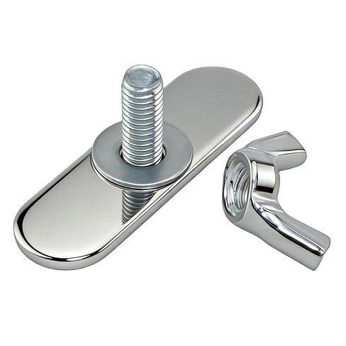 10PCS 1.57x0.47x0.59inch Air Conditioning Baffle Screws Metal Wing Nuts with Wing Bolts Mechanical Fasteners for Securing Blinds Furniture Bookshelves in Kuwait