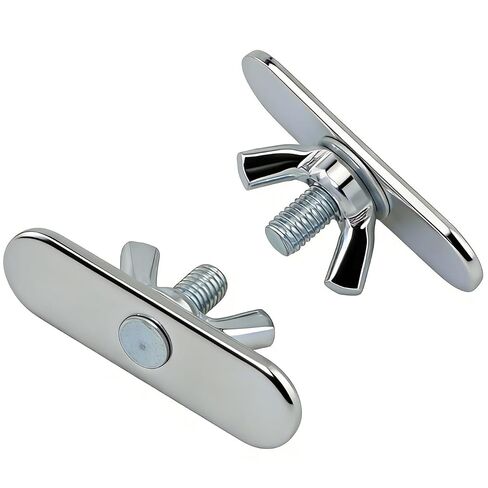10PCS 1.57x0.47x0.59inch Air Conditioning Baffle Screws Metal Wing Nuts with Wing Bolts Mechanical Fasteners for Securing Blinds Furniture Bookshelves in Kuwait