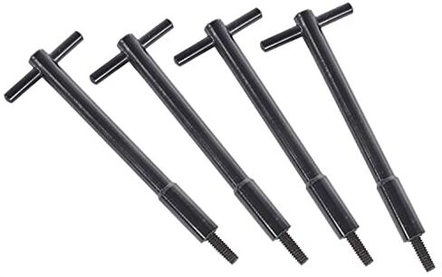 JEGS Valve Cover T-Bar Wing Nuts | Black | 4 Per Package | Aluminum | 1.375 Thread Length | Tall Design Measures 4-5/8in. Length | 1/4in.-20 Thread Size in Kuwait