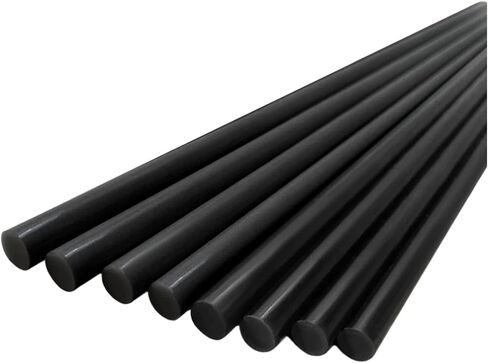Universal Trampoline Fiberglass Rods, for Plastic T Connector | 9.5 mm top ring net rods, replacement fiberglass poles, only fit plastic T connector, not for tube caps in Kuwait