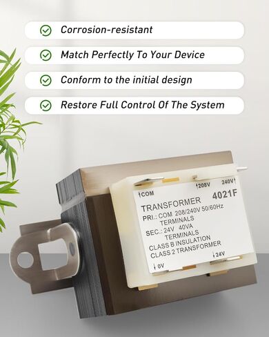 HT01CN241 Transformer 40VA, 208/240V to 24V Furnace Transformer Replacement Fit for Carrier Payne Tempstar ICP Arcoaire Heil Comfortmaker HVAC Systems, Replace 1172028 BE28316007 in Saudi Arabia