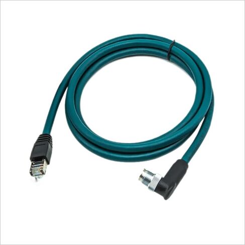M12 8pin X-Code Male Plug to RJ45 Encoding Wire Industrial Ethernet X-Type Network Cable 8-Code Shield Cat6 Connector f in Saudi Arabia
