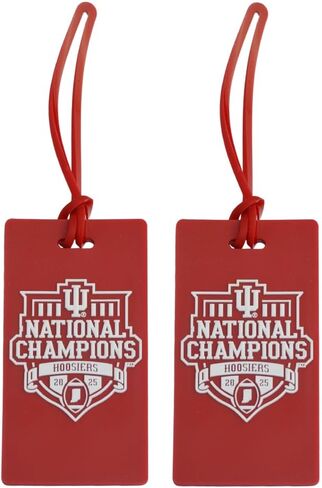 Indiana Hoosiers College Football Playoff 2025 National Champions Luggage Tags – 2-Pack PVC Travel Bag Tags in Kuwait