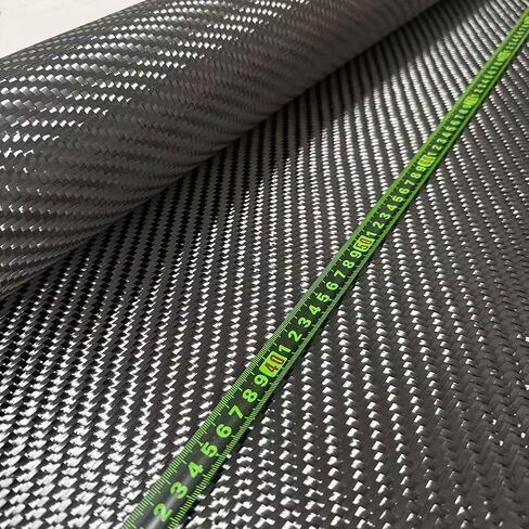 Grade A+ True Carbon Fiber Cloth, 3K 480gsm 2x2 Diagonal Twill Weave, 100cm / Width, High Strength for Bicycle Motorcycle Car (3K 480gsm Twill, 1m x 2m) in Kuwait