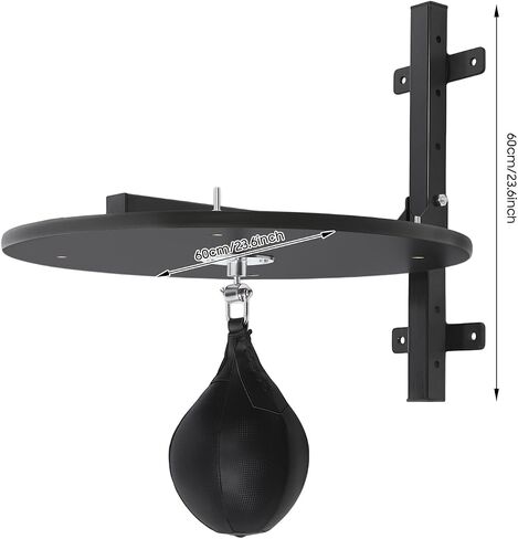 Punching Bag for Adults, Speed Bag Platform Height Adjustable Wall-Mounted | Heavy Duty Boxing Training Equipment 360° Rotatable Speed Ball, MMA, Martial Arts, and Boxing Equipment for Training at Home in Kuwait