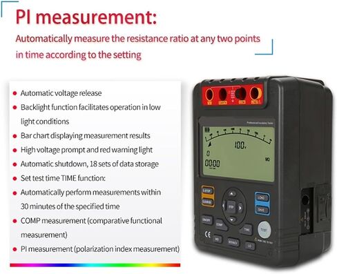 Resistance Tester UT511 1000V Grounding Meter 10GΩ Megohm Tester Auto Range in Kuwait