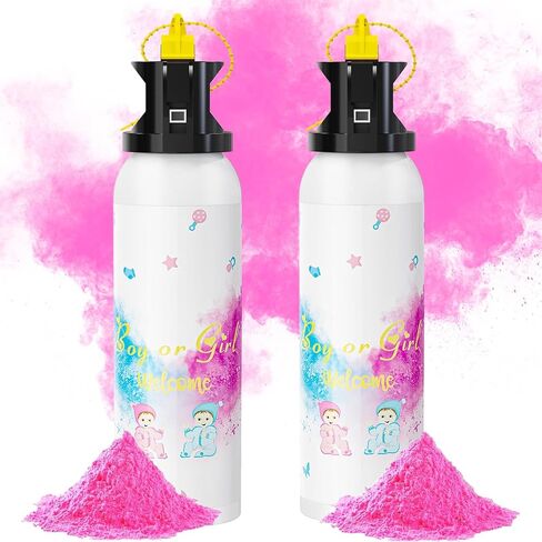 SRG Gender Reveal Fire Extinguisher Color Blaster | 2 Packs Baby Boy Blue Gender Reveal Extinguisher Smoke | Spray for Gender Reveal Decorations & Ideas（Blue） in Saudi Arabia