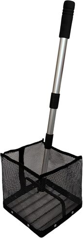 TNZMART Adjustable Ping Pong Ball Picker Upper, Telescoping Aluminum Pole, No Bend Table Tennis Ball Collector, Durable Mesh Basket, Holds 100+ Ping Pong Balls in Kuwait