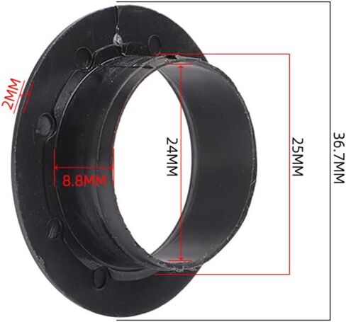 ZYAMY 5PCS Bike Bottom Bracket Cover Bicycle Dust Protection Device Mount Adapter for Mountain Bikes and Road Bikes Inner Diameter 25mm Bearings and Outer Diameter 24mm Crank Covers in Kuwait
