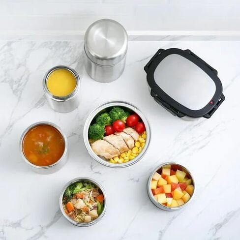 33 oz Insulated 2-Piece Stainless Steel Lunch Box Food Storage Container with Lid in Kuwait