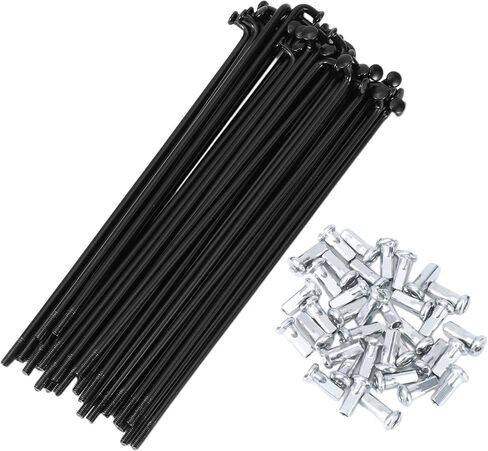 36 مجموعة 12G المتحدث باسم دراجة 125 ملم المتحدث عجلة الدراجة 45 الصلب الأسود in Kuwait