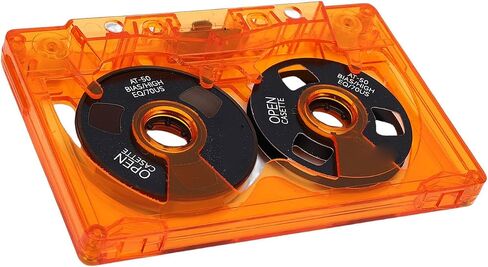Type I AT 50 Double Sided Metal Cassette Tape 50 Minute Recording Transparent Case Included Labeling Paper Analog Recording Compatible with Vintage Tape Decks in Kuwait