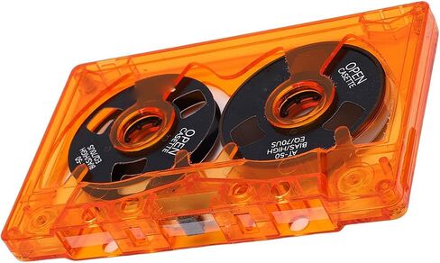 Type I AT 50 Double Sided Metal Cassette Tape 50 Minute Recording Transparent Case Included Labeling Paper Analog Recording Compatible with Vintage Tape Decks in Kuwait