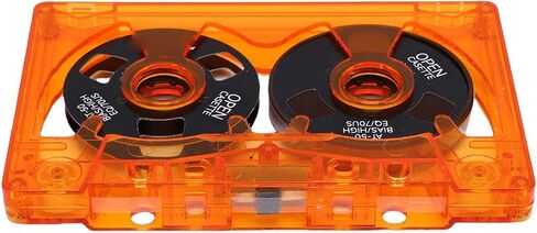 Type I AT 50 Double Sided Metal Cassette Tape 50 Minute Recording Transparent Case Included Labeling Paper Analog Recording Compatible with Vintage Tape Decks in Kuwait