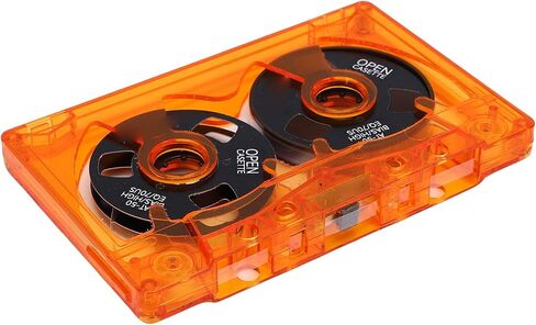 Type I AT 50 Double Sided Metal Cassette Tape 50 Minute Recording Transparent Case Included Labeling Paper Analog Recording Compatible with Vintage Tape Decks in Kuwait