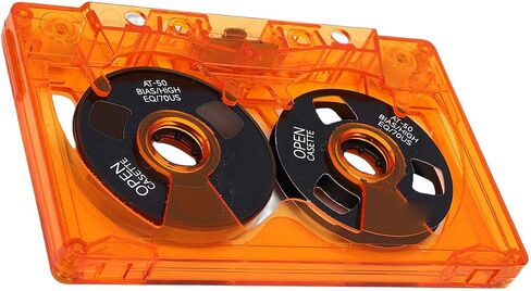 Type I AT 50 Double Sided Metal Cassette Tape 50 Minute Recording Transparent Case Included Labeling Paper Analog Recording Compatible with Vintage Tape Decks in Kuwait