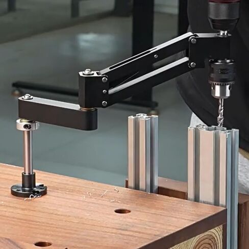 Asixxsix Tapping Cantilever Bracket, Vertical Horizontal Tapping Machine Bracket Flexible Arm , CNC Aluminum Alloy Machine Arm Router Accessories in Kuwait