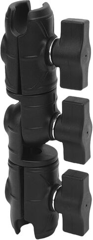 Double Socket Arm for 1 Inch Ball Components Robust Nylon Black for Cars Motorcycles Engineering Equipment in Kuwait