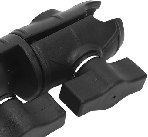 Double Socket Arm for 1 Inch Ball Components Robust Nylon Black for Cars Motorcycles Engineering Equipment in Kuwait