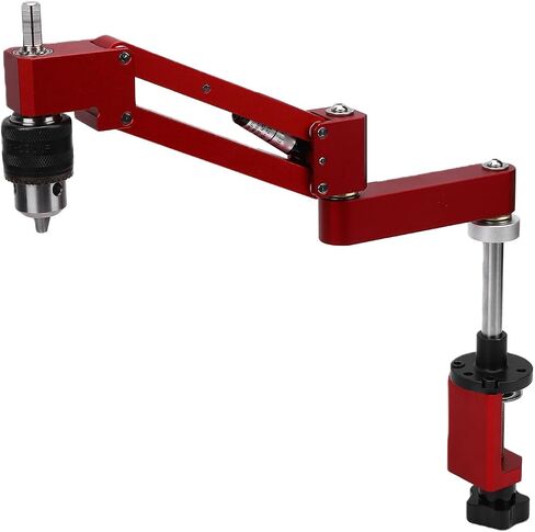 Haofy Tapping Arm Tapping Support Arm Bracket Cantilever Heavy Duty Aluminum Alloy Adjustable Rotating Locking Bracket with Sturdy Metal Frame and 1.5-10mm Chuck for Hand in Kuwait