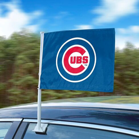 FANMATS MLB - Chicago Cubs Car Flag Large 1pc 11" x 14" in Kuwait