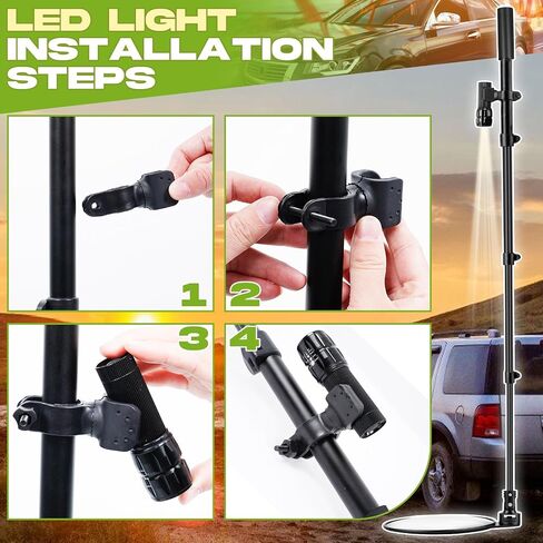8 Inch Under Vehicle Inspection Mirrors, 17"-49" (43-124cm) Telescopic Under Vehicle Inspection Mirror with Flashlight and Storage Bag, for Security Check on Cars, Trucks and Equipment in Kuwait