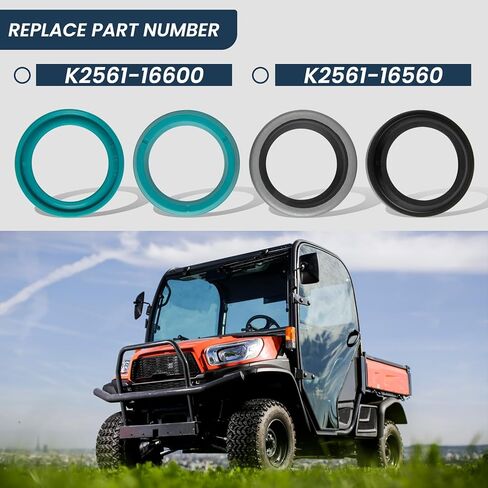 طقم إصلاح الختم الهيدروليكي لأسطوانة التوجيه متوافق مع Kubota BX1800D، BX1830D، BX2200D، BX2230، BX2230D، BX22D، BX23D يستبدل K2561-16600، K2561-16560 in Kuwait