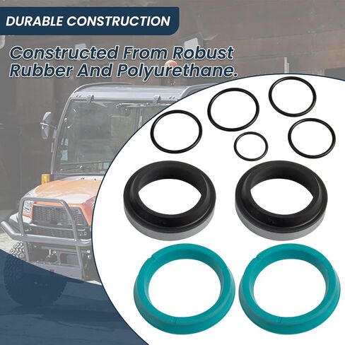طقم إصلاح الختم الهيدروليكي لأسطوانة التوجيه متوافق مع Kubota BX1800D، BX1830D، BX2200D، BX2230، BX2230D، BX22D، BX23D يستبدل K2561-16600، K2561-16560 in Kuwait