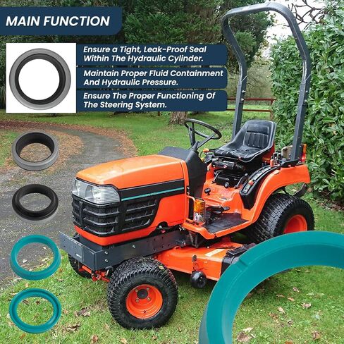 طقم إصلاح الختم الهيدروليكي لأسطوانة التوجيه متوافق مع Kubota BX1800D، BX1830D، BX2200D، BX2230، BX2230D، BX22D، BX23D يستبدل K2561-16600، K2561-16560 in Kuwait