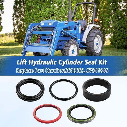 87311845 Bucket Lift Cylinder Hydraulic Seal Kit Replace 9600669 | Fit for Ford New Holland 110TL 7106 7108 7308 Case IH L130 Front End & Farm Loaders in Kuwait