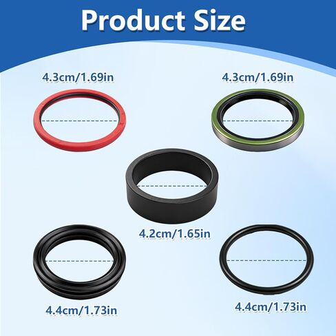 87311845 Bucket Lift Cylinder Hydraulic Seal Kit Replace 9600669 | Fit for Ford New Holland 110TL 7106 7108 7308 Case IH L130 Front End & Farm Loaders in Kuwait