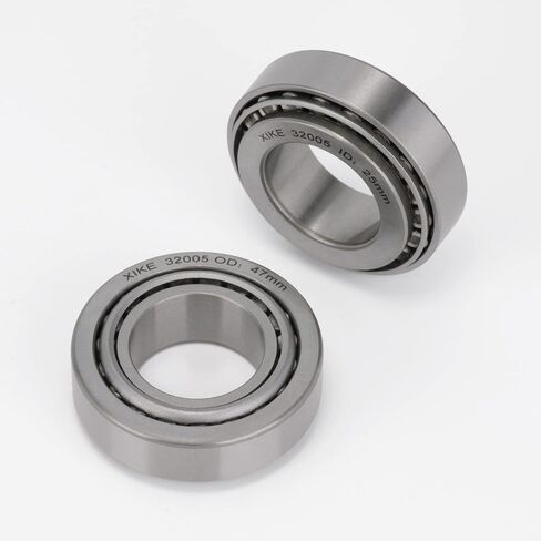 XIKE 2 Pcs 32005 Tapered Roller Bearings 25x47x15mm Cone and Cup Set, Fits DIY/ATV/Auto/Truck/Trailer Wheels, Transmission＆Engine, Industry/Engineering/Agriculture/Garden Machinery and Reducer. in Kuwait