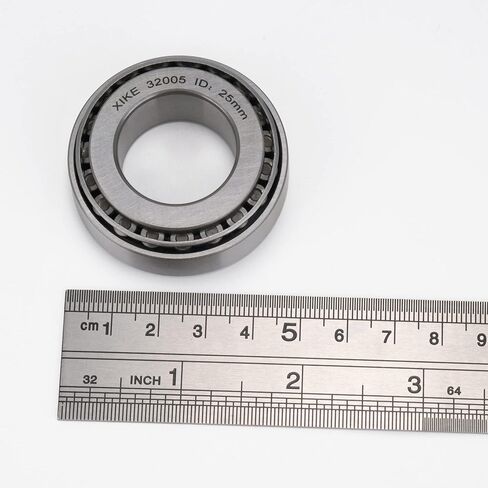XIKE 2 Pcs 32005 Tapered Roller Bearings 25x47x15mm Cone and Cup Set, Fits DIY/ATV/Auto/Truck/Trailer Wheels, Transmission＆Engine, Industry/Engineering/Agriculture/Garden Machinery and Reducer. in Kuwait