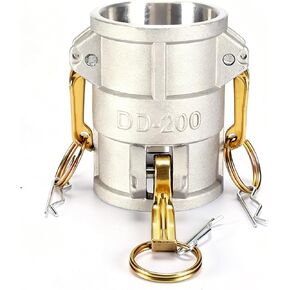 قارنة توصيل بكرة الأخدود والكاميرا DD2020 من الألومنيوم، 2 بوصة Camlock أنثى × 2 بوصة أنثى Camlock مناسبة لتبريد الزيت الهيدروليكي ومياه الزيت، 250 رطل لكل بوصة مربعة (2 بوصة × 2 بوصة) in Kuwait