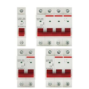 Isolator - 1P 2P 3P 4P Knife Main for Home and Industrial Use, Rated Current 40A to 125A, AC 230V/400V(3P,40A) in Kuwait