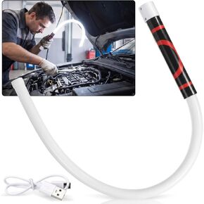 Flexible LED Light Stick 30 Inch Rechargeable Bendable Work Light ABS Flashlight Stick 3 Brightness Modes with 360° Rotate Foldable for Car Repairs, Mechanical Inspection in Tight Spaces in Kuwait