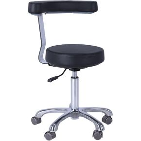 Adjustable Ergonomic Dental Stool with Back Support Doctor Chair Rolling Dentist Chair for Hygienists Assistants and Medical Professionals (01) in Kuwait